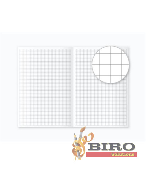 Caiet 24 foi, pătrățele, copertă colorată, 245066